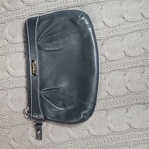 Coach Black Leather Wristlet/Bag